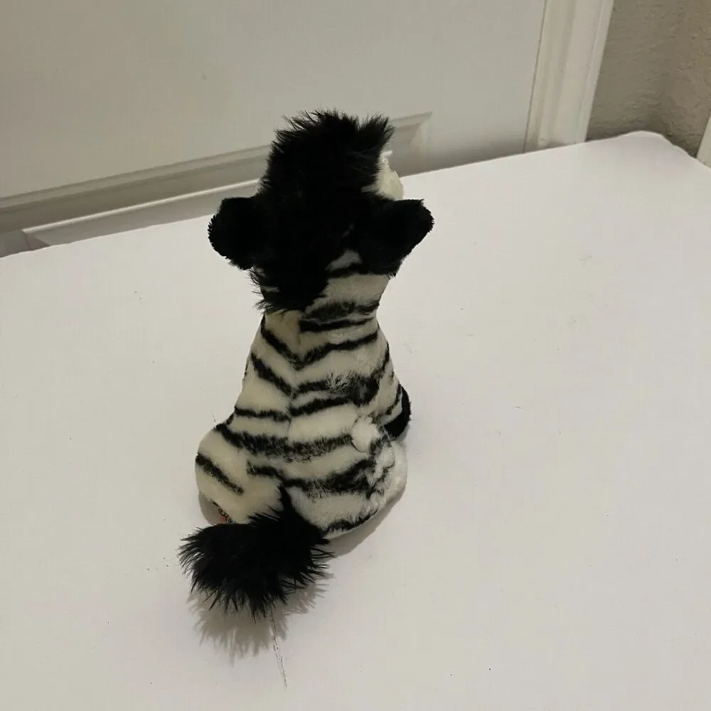 Adventure Planet Zebra Plush Stuffed Animal Sitting Seated 8